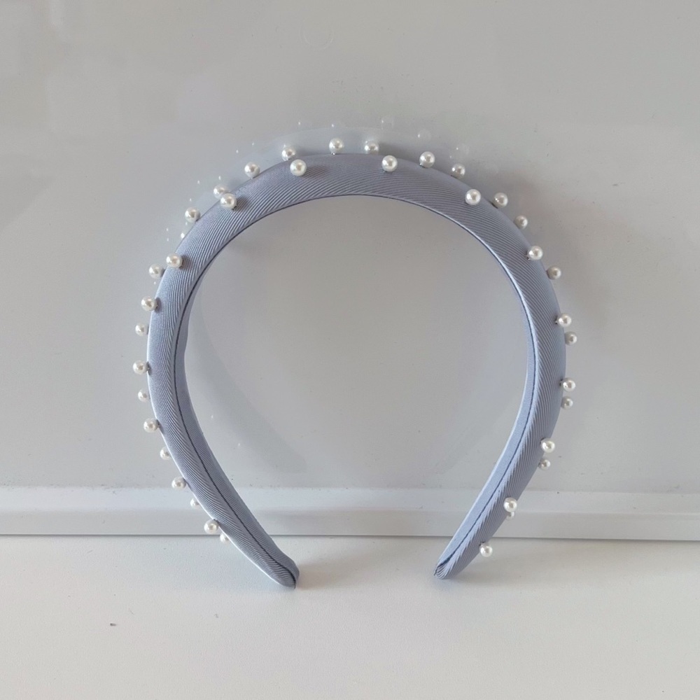 Baby Blue Pearl Headband